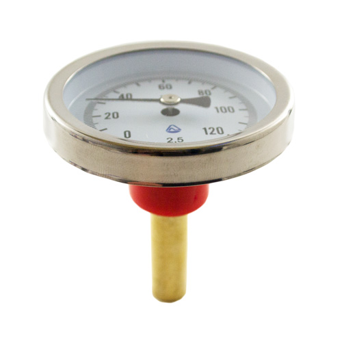 Термометр биметаллический 120°C L=60 (50) - фото