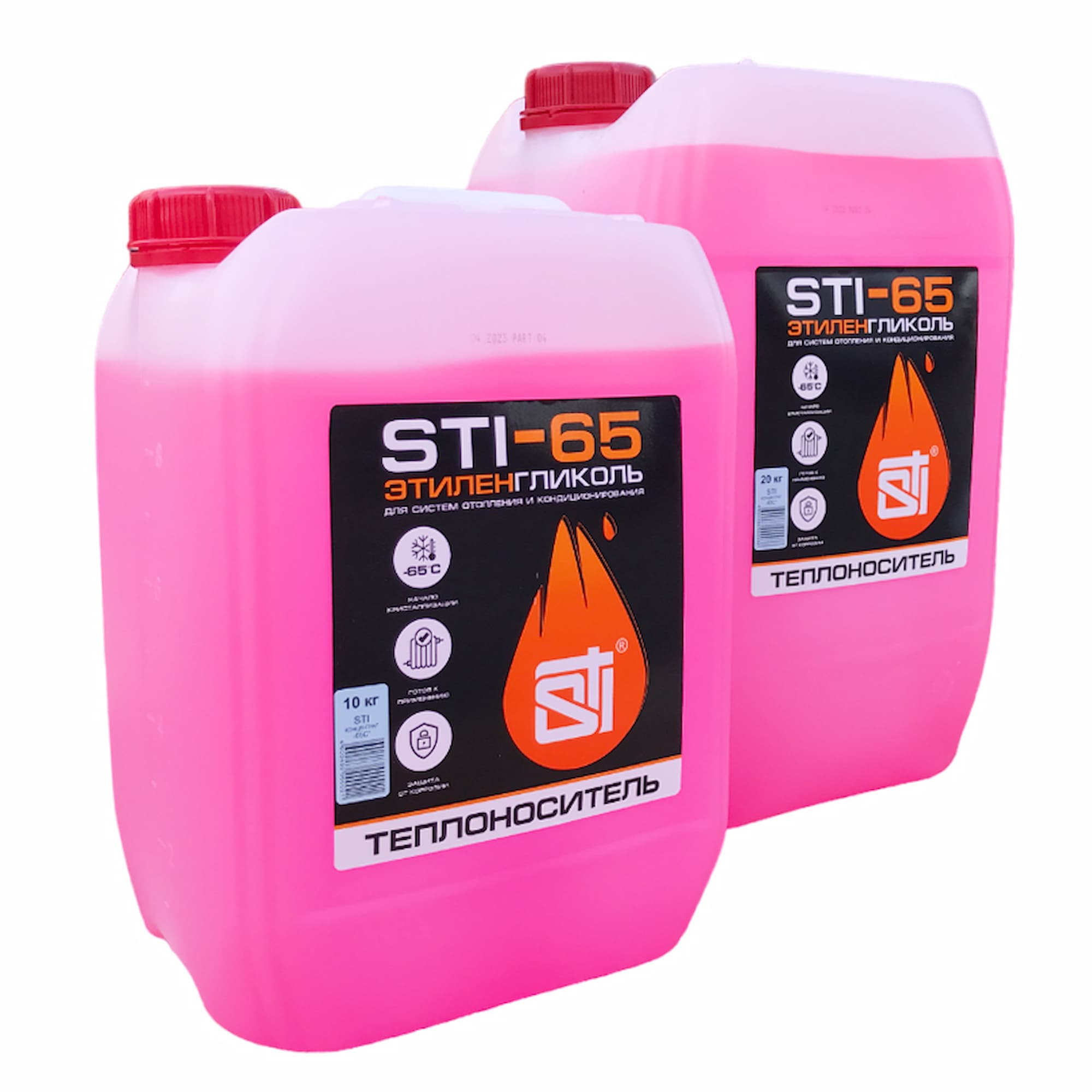 Теплоноситель (антифриз) STI этиленгликоль (-65°C) 20 кг. - фото