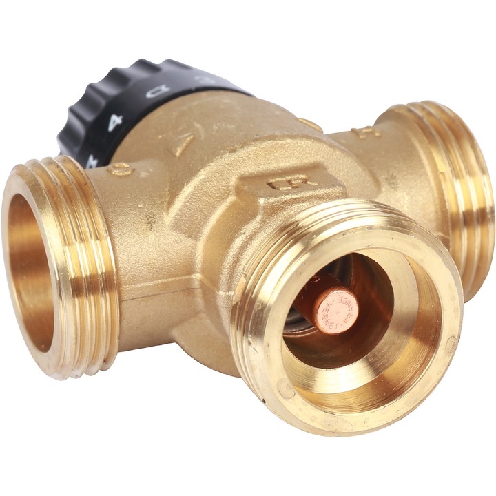 Термостатический смесительный клапан для систем отопления и ГВС STOUT 1" НР 30-65°С KV 2,3 SVM-0125-236525 - фото