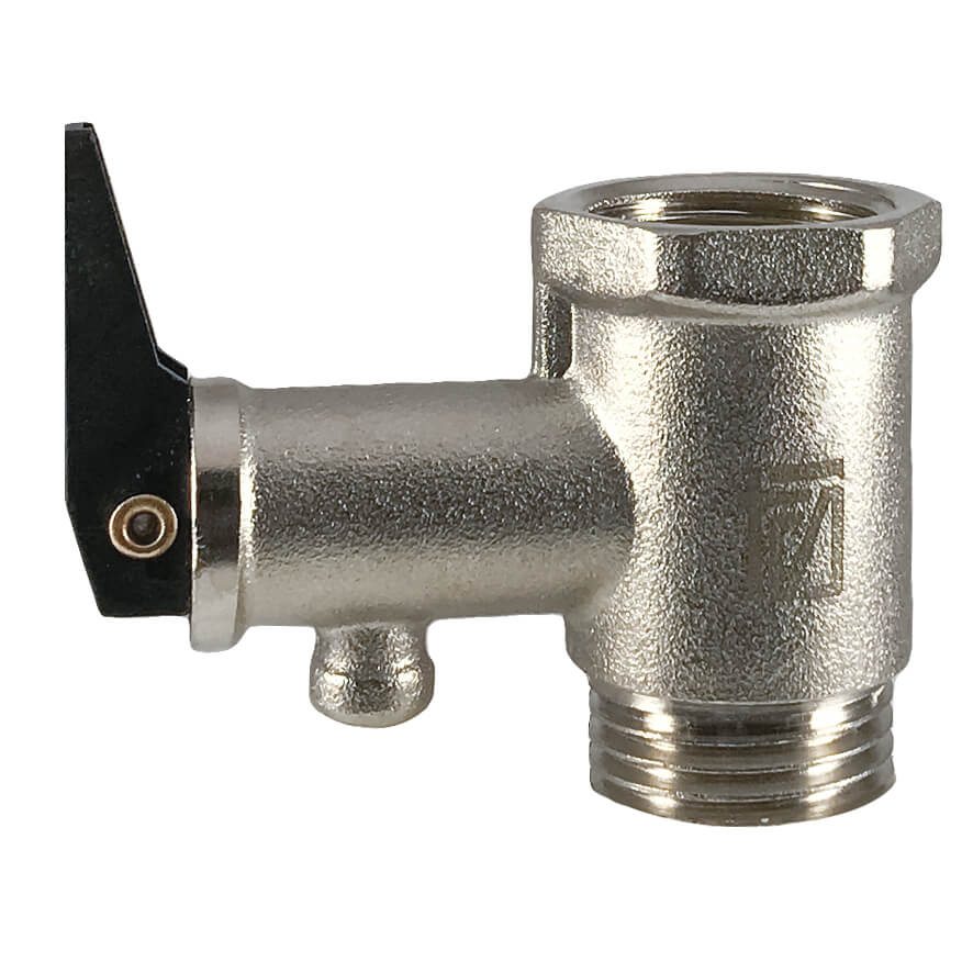 Клапан предохранительный для бойлера STI 1/2” с ручкой спуска - фото