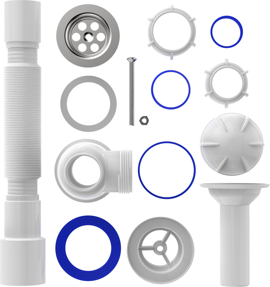 S0515 Сифон для кухни малый 1½х40 с удлинённой горловиной с гибкой трубой 40х40-50 фото-5 S0515 Сифон для кухни малый 1½х40 с удлинённой горловиной с гибкой трубой 40х40-50 фото-5
