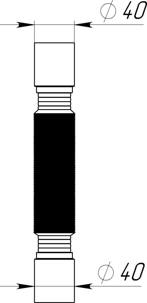T001 Гибкая труба 40х40 фото-4 T001 Гибкая труба 40х40 фото-4