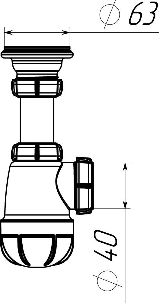 S1000 Сифон для умывальника 1¼"х40 фото-7 S1000 Сифон для умывальника 1¼"х40 фото-7