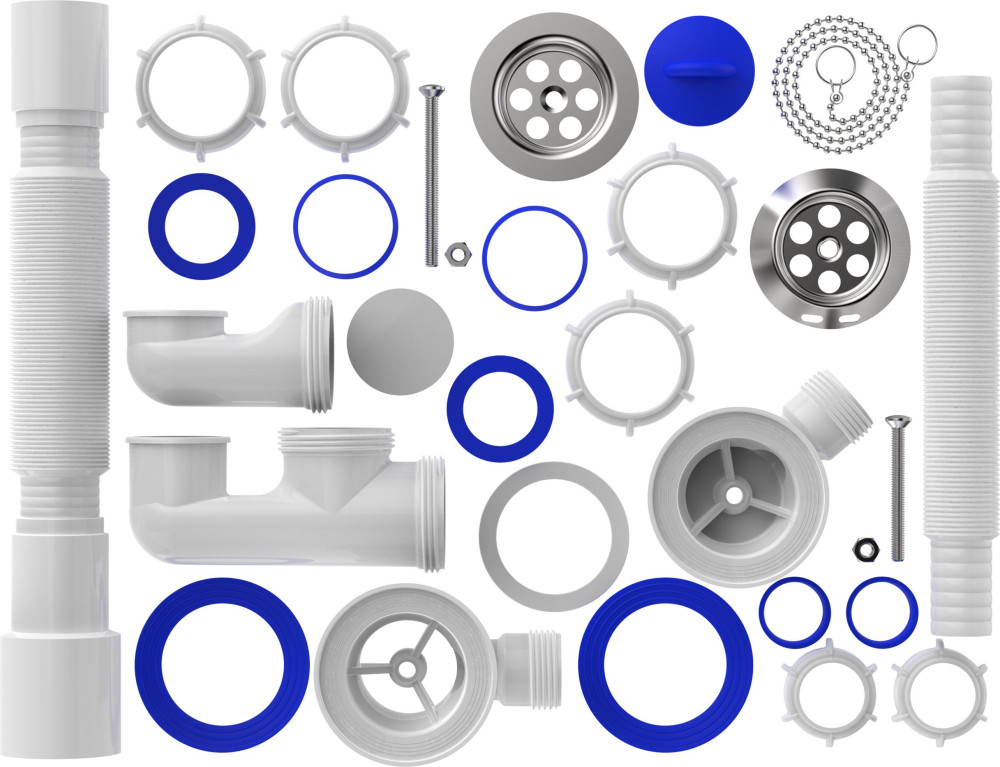 V255 Сифон для ванны 1½х40 регулируемый с выпуском, переливом и гофротрубой 40х40-50 фото-6 V255 Сифон для ванны 1½х40 регулируемый с выпуском, переливом и гофротрубой 40х40-50 фото-6
