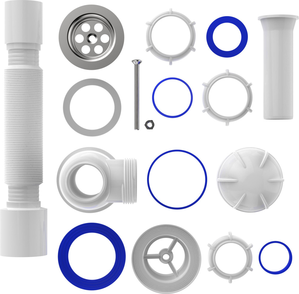 S0110 Сифон для умывальника 1½х40 с гофротрубой 40х50 фото-6 S0110 Сифон для умывальника 1½х40 с гофротрубой 40х50 фото-6