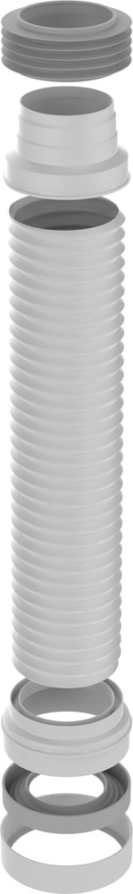 T928 Удлинитель гибкий для унитаза (гофра) армированный 280-560 мм. фото-7