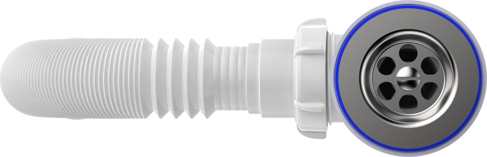 S1010 Сифон для умывальника 1¼х40 с гофротрубой 40х50 фото-3