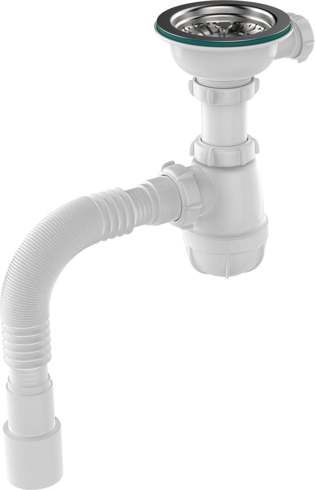 B0144 Сифон для мойки 3½&quot;х40 с гофротрубой 40х40-50 - фото1