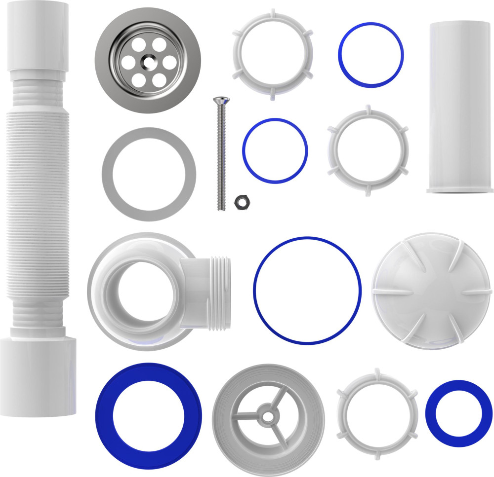 B0110 Сифон для кухни 1½х40 с гофротрубой 40х50 фото-6