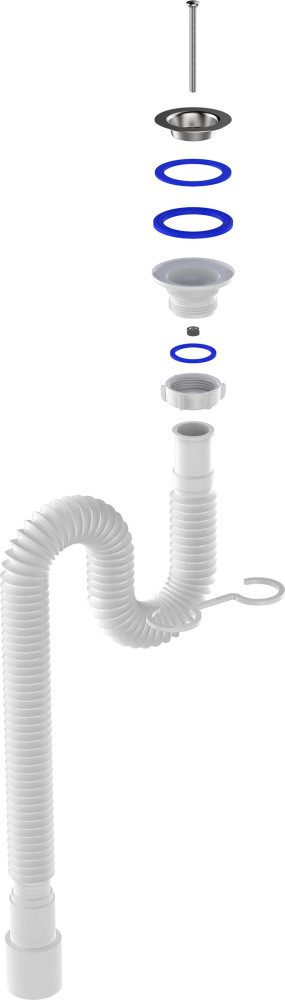 F213 Гофросифон удлиненный 1¼х40-50 фото-5