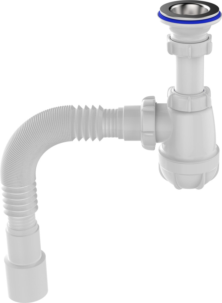 S1015 Сифон для умывальника 1¼х40 с гофротрубой 40х40-50 - фото2