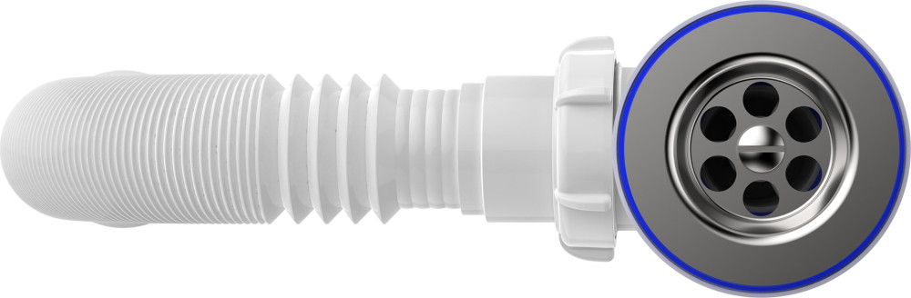 S2015 Сифон для умывальника 1¼х40 с удлинённой горловиной с гибкой трубой 40х40-50 фото-3