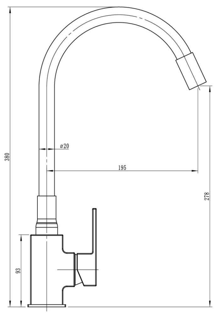 Смеситель для кухни Ligeya L7002 одноручный с белым гибким изливом, нерж. фото-3 Смеситель для кухни Ligeya L7002 одноручный с белым гибким изливом, нерж. фото-3