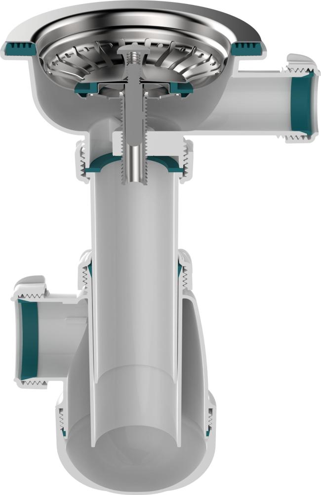 B0144 Сифон для мойки 3½&quot;х40 с гофротрубой 40х40-50 фото-5