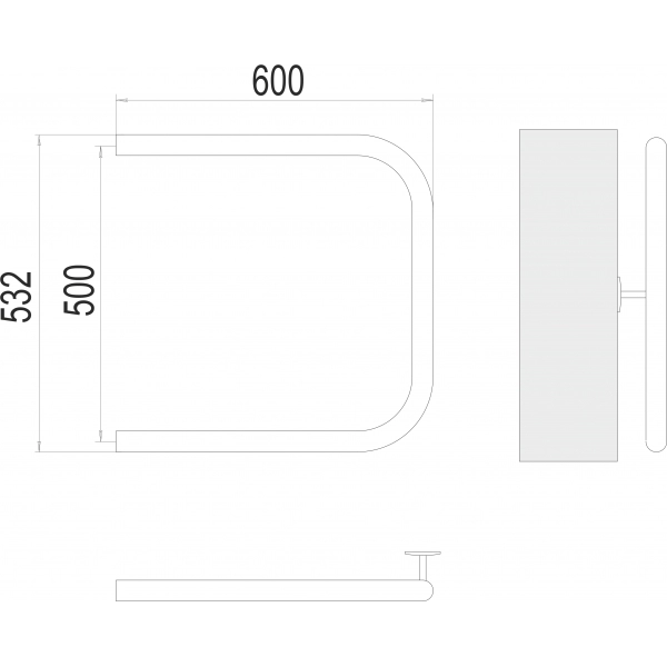 Полотенцесушитель Terminus П-образный 1