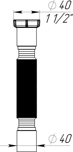 T101 Гибкая труба 1½"х40 - фото