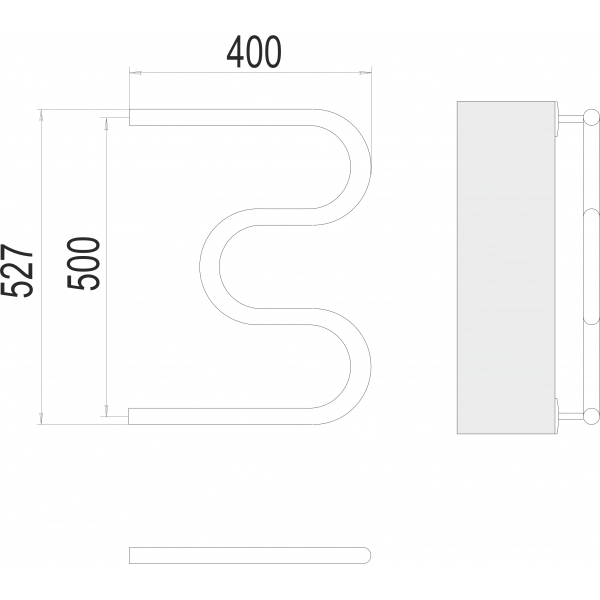 Полотенцесушитель Terminus М-образный 26,9 500х400 - фото