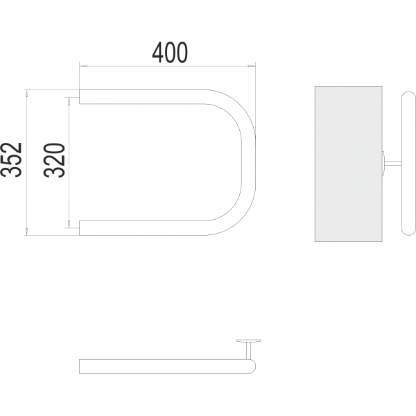 Полотенцесушитель Terminus П-образный 320х400 - фото