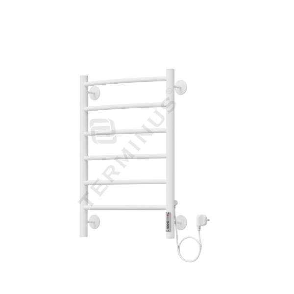 Полотенцесушитель “Terminus” Классик П6 450х650 диммер слева белый - фото