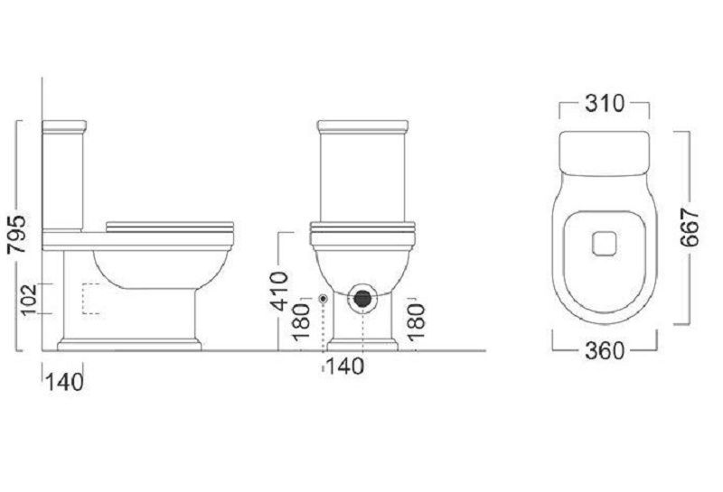 Унитаз напольный Kerama Marazzi Pompei (без бачка) фото-4 Унитаз напольный Kerama Marazzi Pompei (без бачка) фото-4