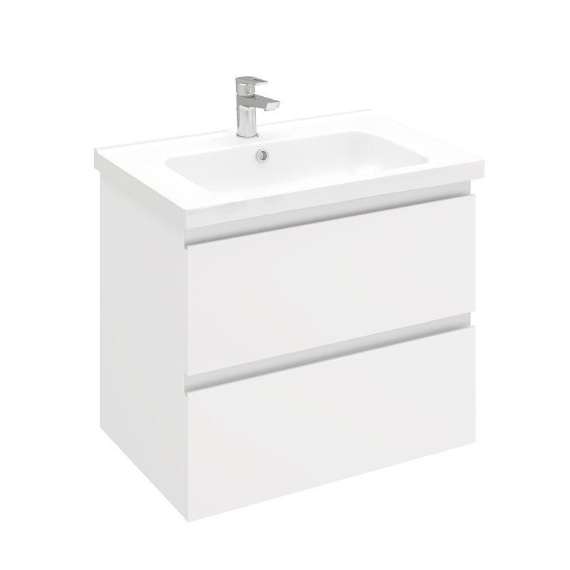 Тумба подвесная Laparet Electra 70 под умывальник Creavit Ideal 70, ультра белый глянец - фото1 Тумба подвесная Laparet Electra 70 под умывальник Creavit Ideal 70, ультра белый глянец - фото1