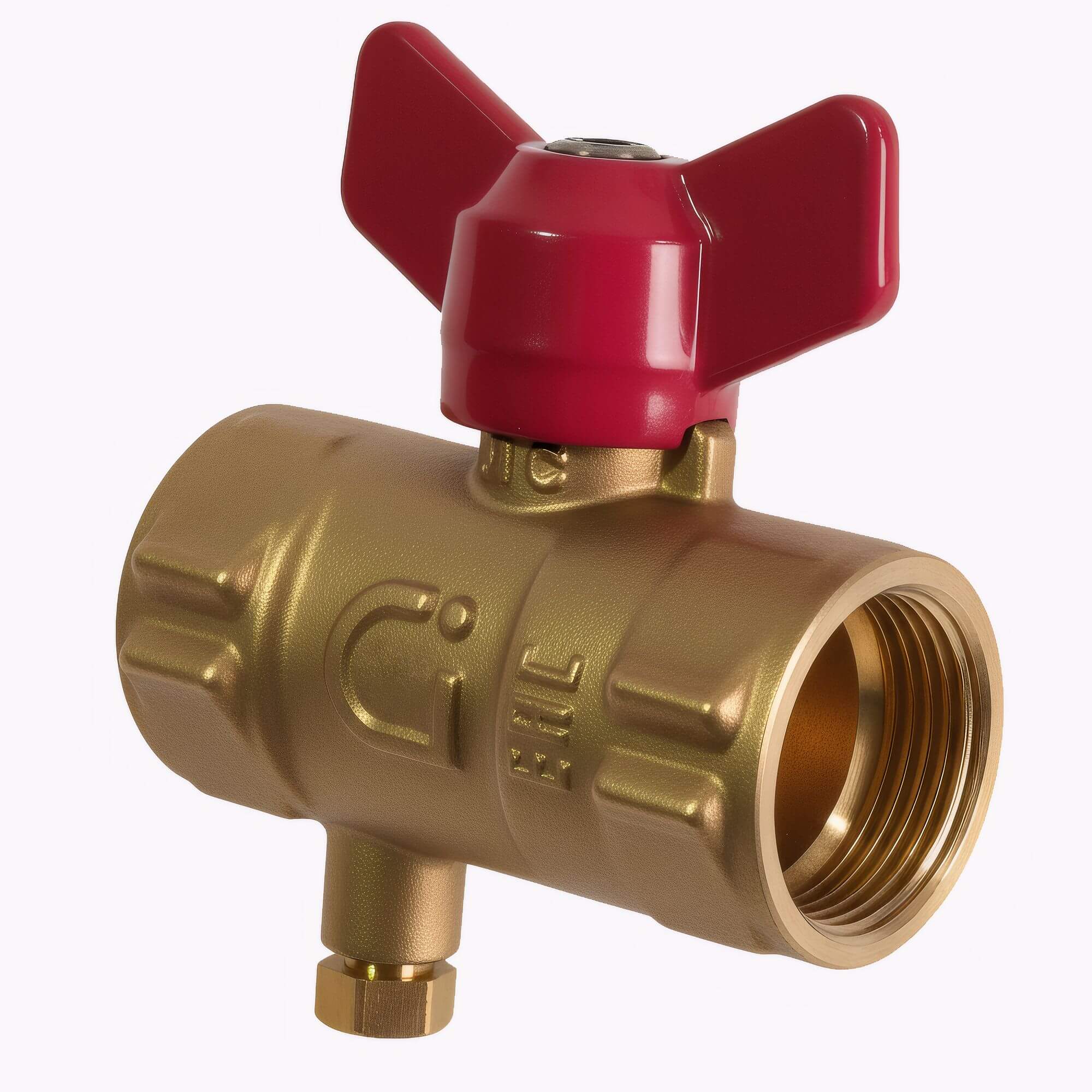 Кран шаровой для манометра Ci 11б27п(м)1с краном Маевского 15 (G½ - М20х1,5) - фото2