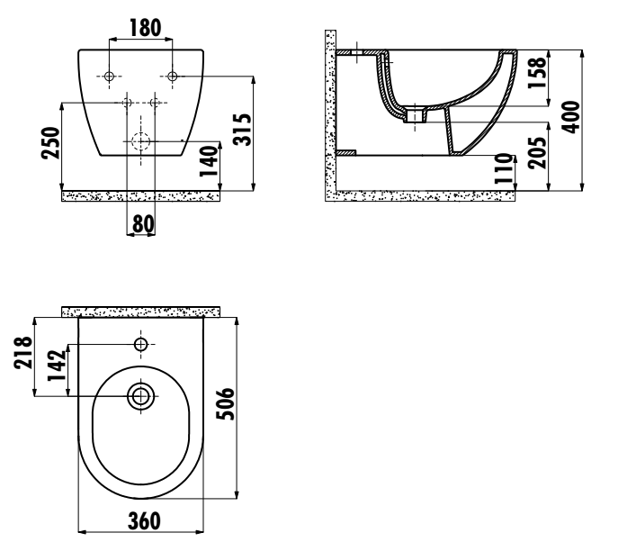 Биде подвесное Creavit Free - фото2