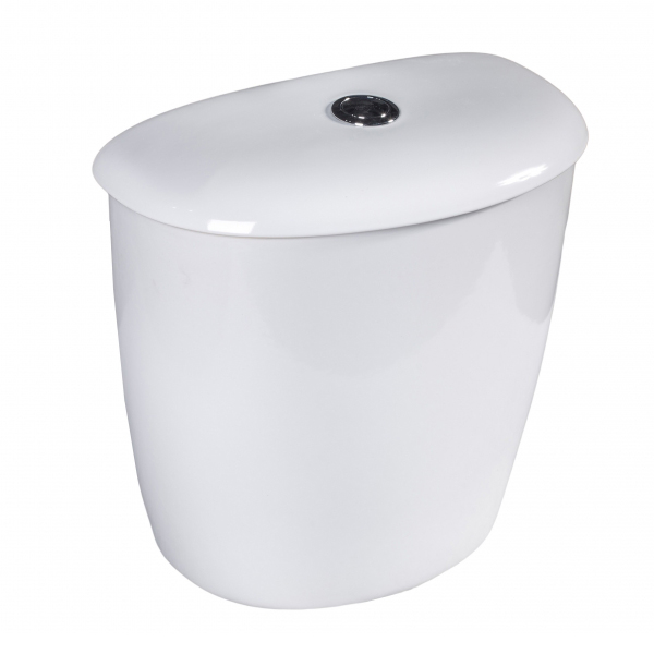 Бачок смывной Универсал Евро белый  (арматурой, нижний подвод) - фото1