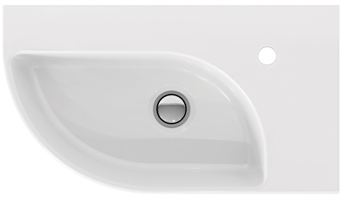 Умывальник CeraStyle Cameo 45 правый белый фото-3 Умывальник CeraStyle Cameo 45 правый белый фото-3