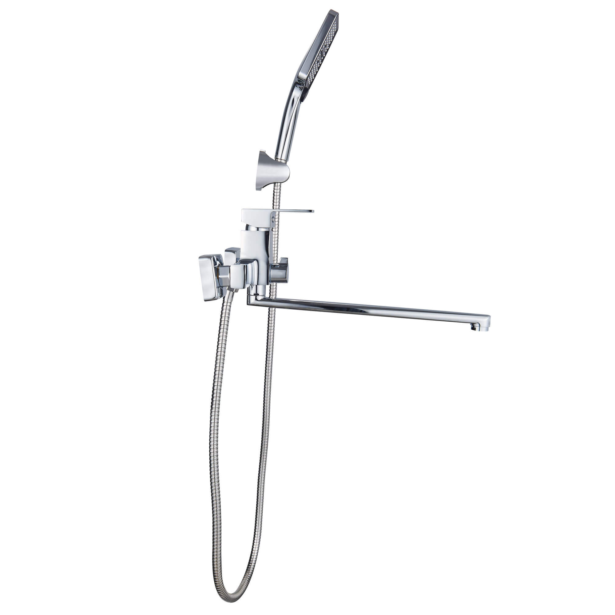 Смеситель для ванны Ligeya L9001 с душем одноручный с длинным изливом фото-5 Смеситель для ванны Ligeya L9001 с душем одноручный с длинным изливом фото-5