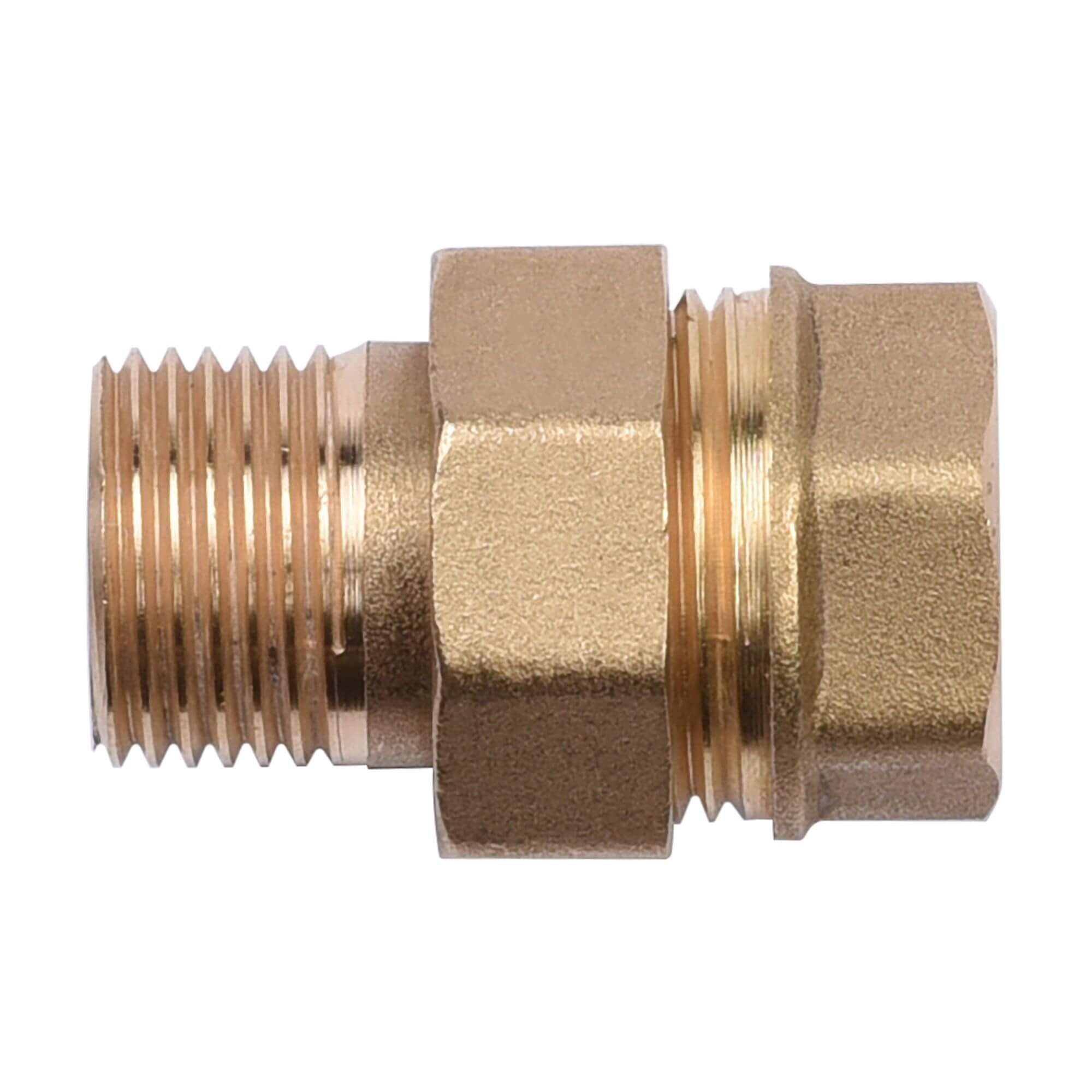 Соединитель латунный прямой 15 В-Н - фото2