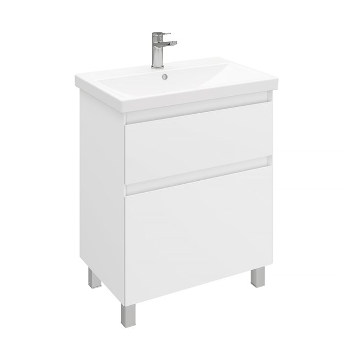 Тумба напольная Laparet Vitrum 70 под умывальник CeraStyle Elite 70, белый матовый - фото1 Тумба напольная Laparet Vitrum 70 под умывальник CeraStyle Elite 70, белый матовый - фото1