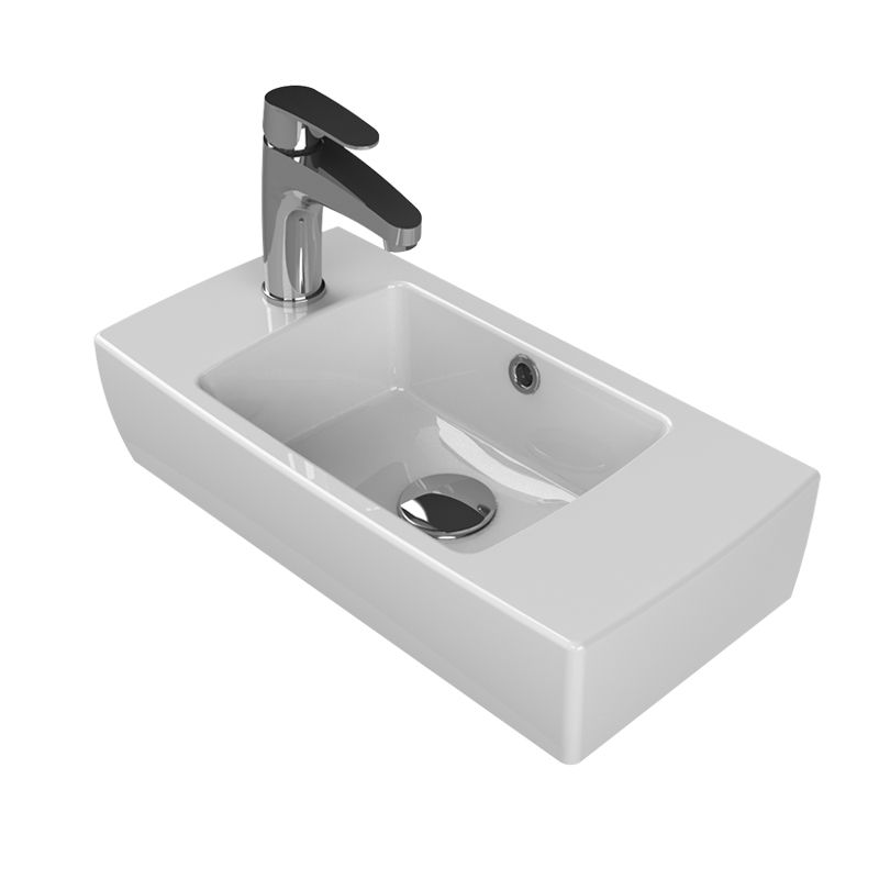 Умывальник CeraStyle City 50 левый накладной белый - фото1