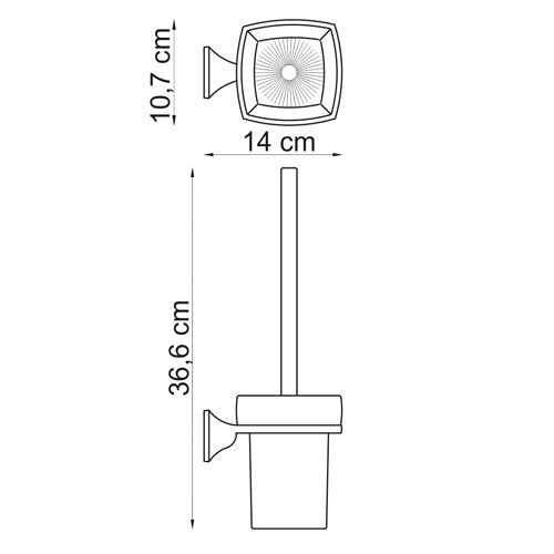 Щетка для унитаза WasserKraft Wern K-2527 - фото