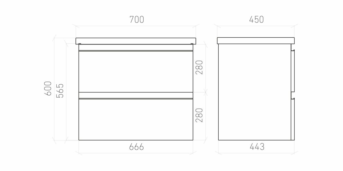 Тумба подвесная Laparet Electra 70 под умывальник Creavit Ideal 70, дуб Рока фото-4 Тумба подвесная Laparet Electra 70 под умывальник Creavit Ideal 70, дуб Рока фото-4