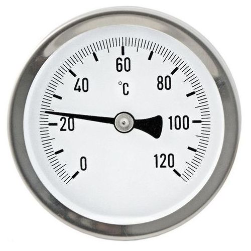 Термометр биметаллический ∅100 120°C (L50) - фото1