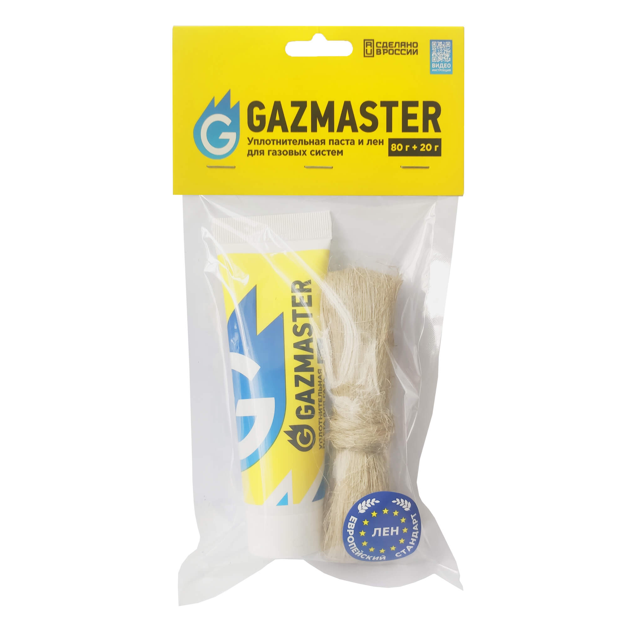 Набор Gazmaster паста 80г. + лён Европа 20г. - фото1