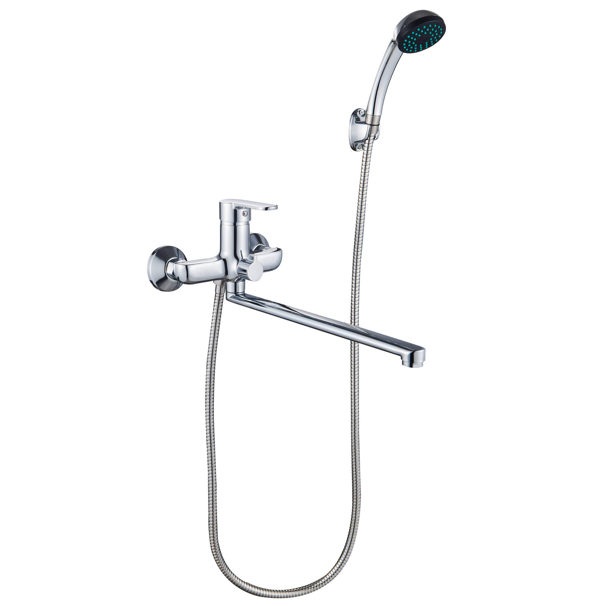 Смеситель для ванны Ligeya L9002 с душем одноручный с длинным изливом фото-4