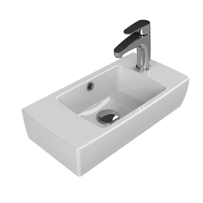 Умывальник CeraStyle City 50 правый накладной белый - фото1