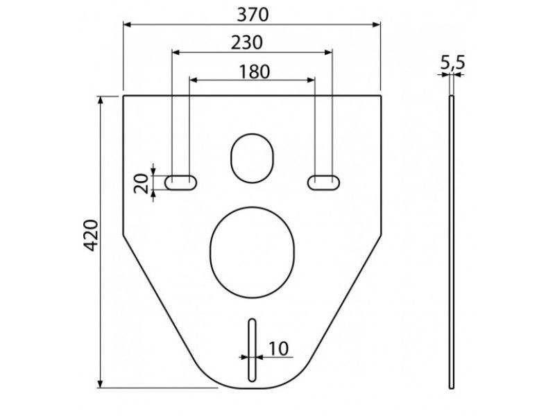 Звукоизоляционная плита Alcaplast для подвесного унитаза и для биде M91 - фото2