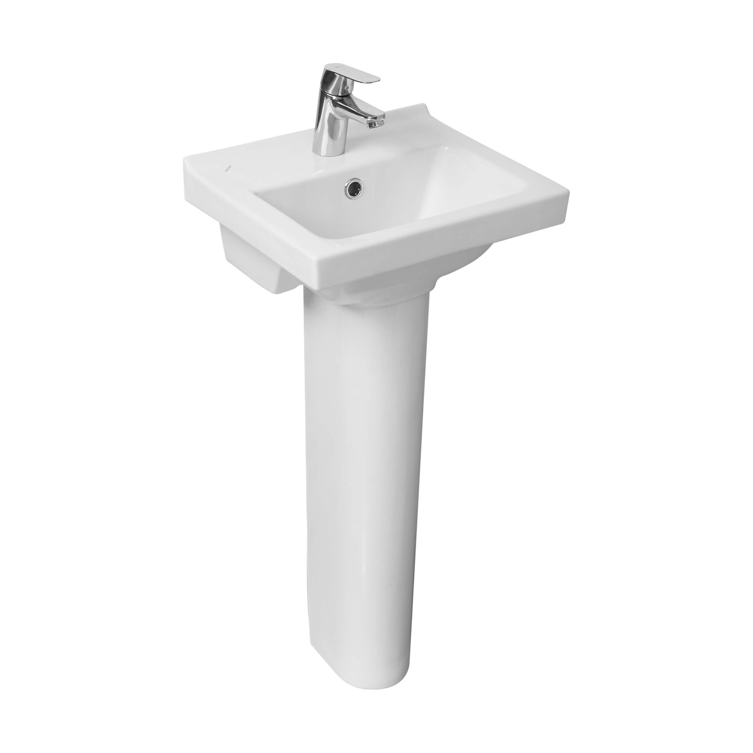 Умывальник Santeri Визит 40 белый (с переливом, без пьедестала) фото-4