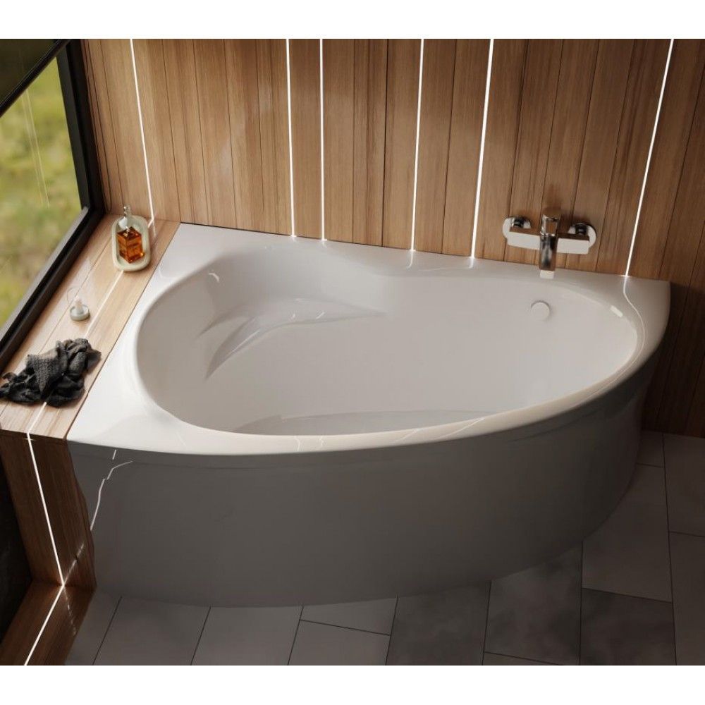 Ванна акриловая Bonito Home Emilia левая 150х95 с ножками + панель для ванны - фото2 Ванна акриловая Bonito Home Emilia левая 150х95 с ножками + панель для ванны - фото2