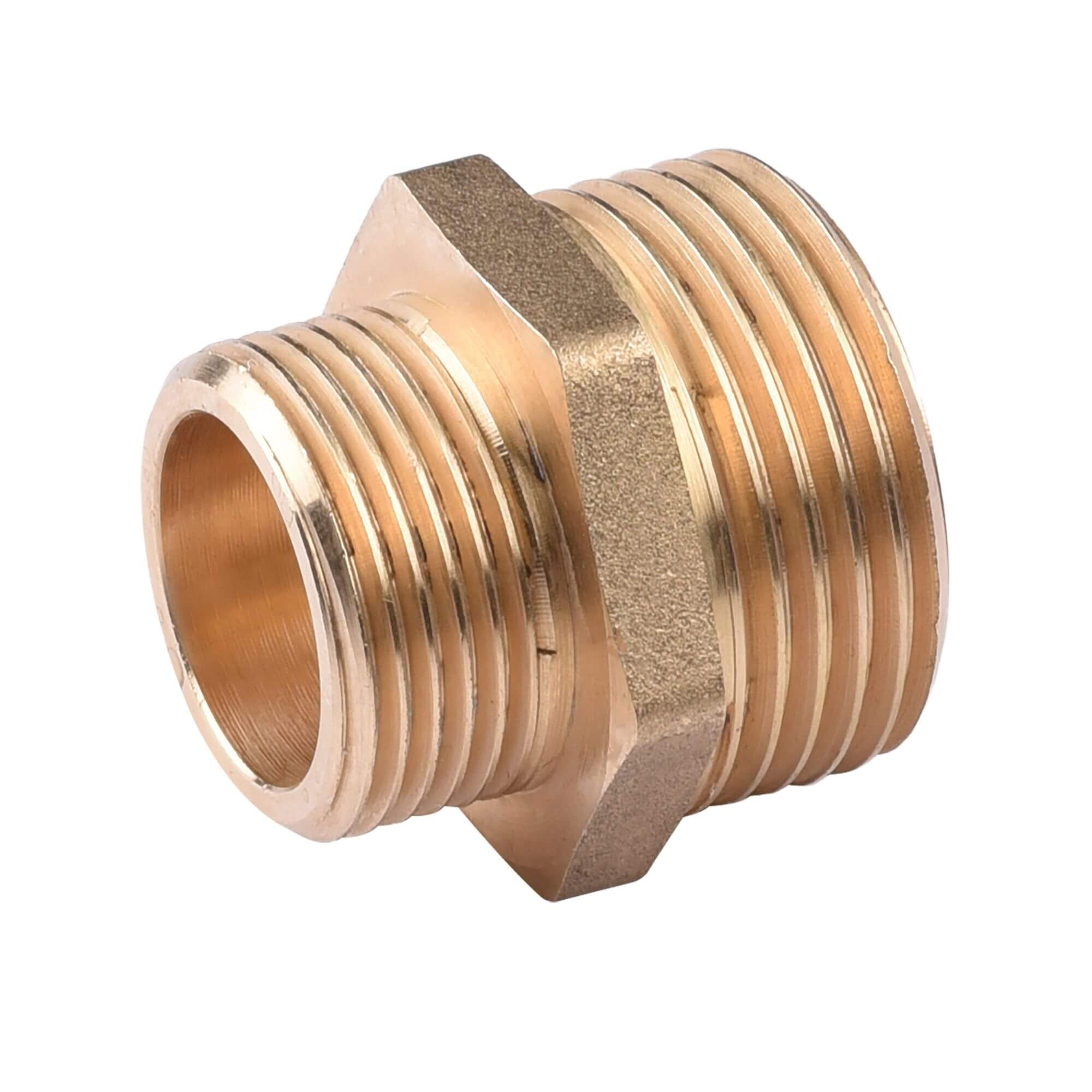 Ниппель латунный переходной 20х15 - фото1