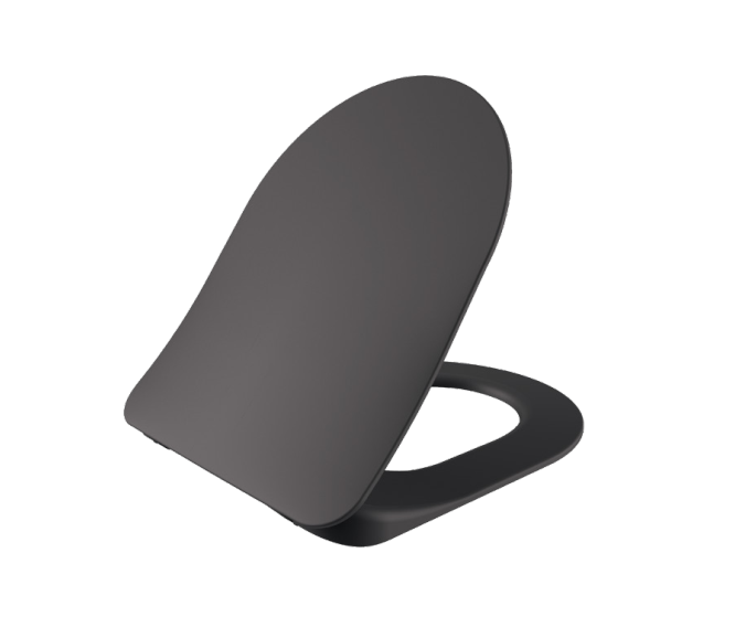 Сиденье с крышкой для унитаза Creavit Free (Duroplast, soft-close) антрацит матовый - фото1