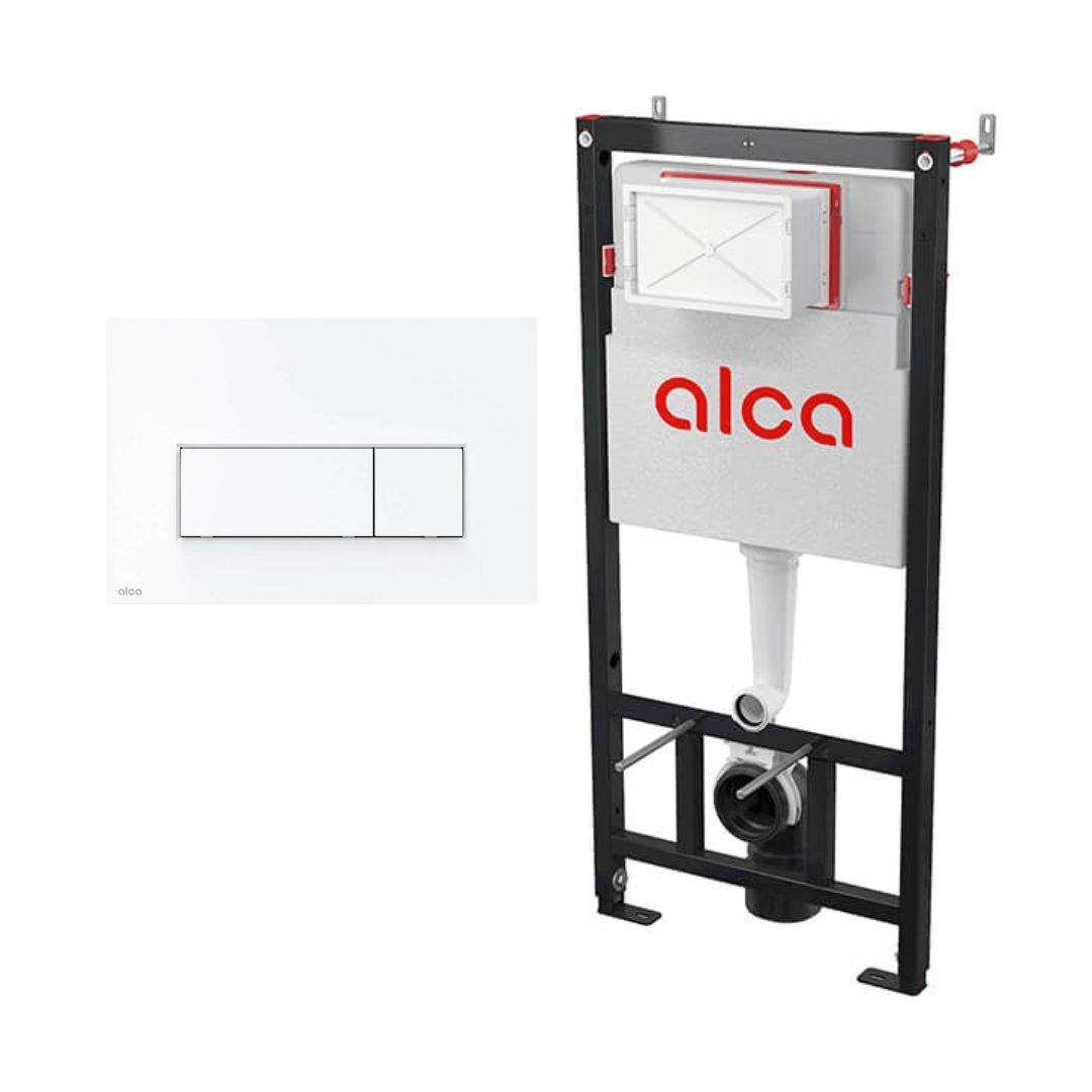 Сет 4 в 1 скрытая система инсталляций Alcaplast AM101/1120+ кнопка M570 - фото2 Сет 4 в 1 скрытая система инсталляций Alcaplast AM101/1120+ кнопка M570 - фото2
