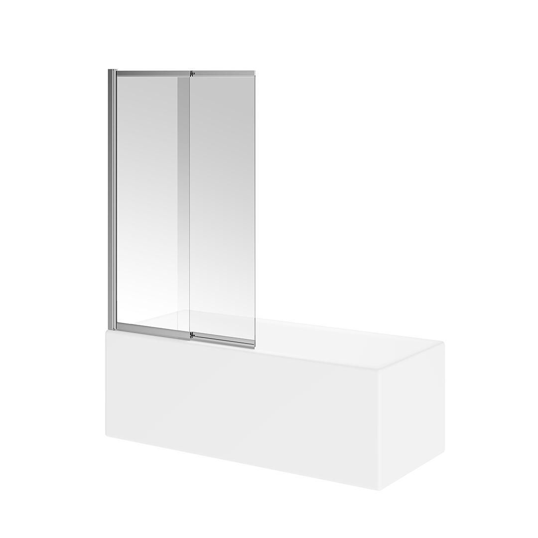 Шторка на ванну Kerama Marazzi VETRO, раздвижная, покрытие Easy clean, хром фото-3 Шторка на ванну Kerama Marazzi VETRO, раздвижная, покрытие Easy clean, хром фото-3