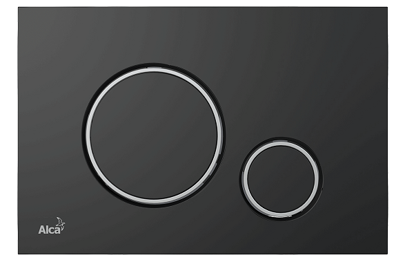 Кнопка смыва Alcaplast для скрытых систем инсталляции черный М778 - фото1