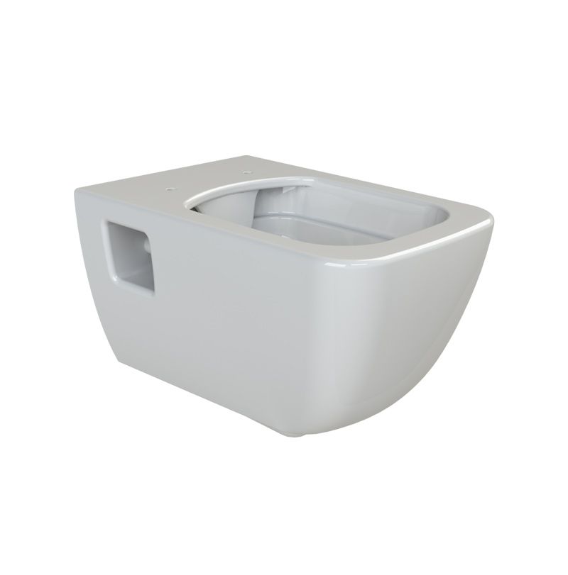 Унитаз подвесной CeraStyle Aqua безободковый белый без сиденья - фото