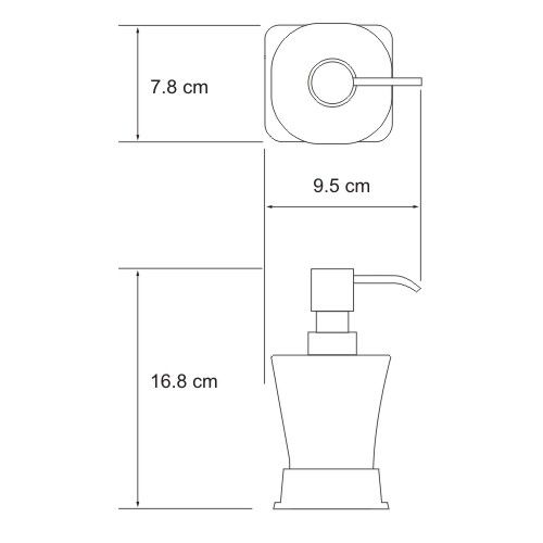 Дозатор для жидкого мыла WasserKraft Amper K-5499 - фото