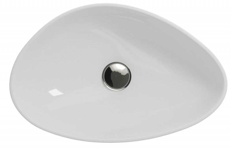 Умывальник Cersanit Moduo Leaf 55 ассиметричный на столешницу фото-3